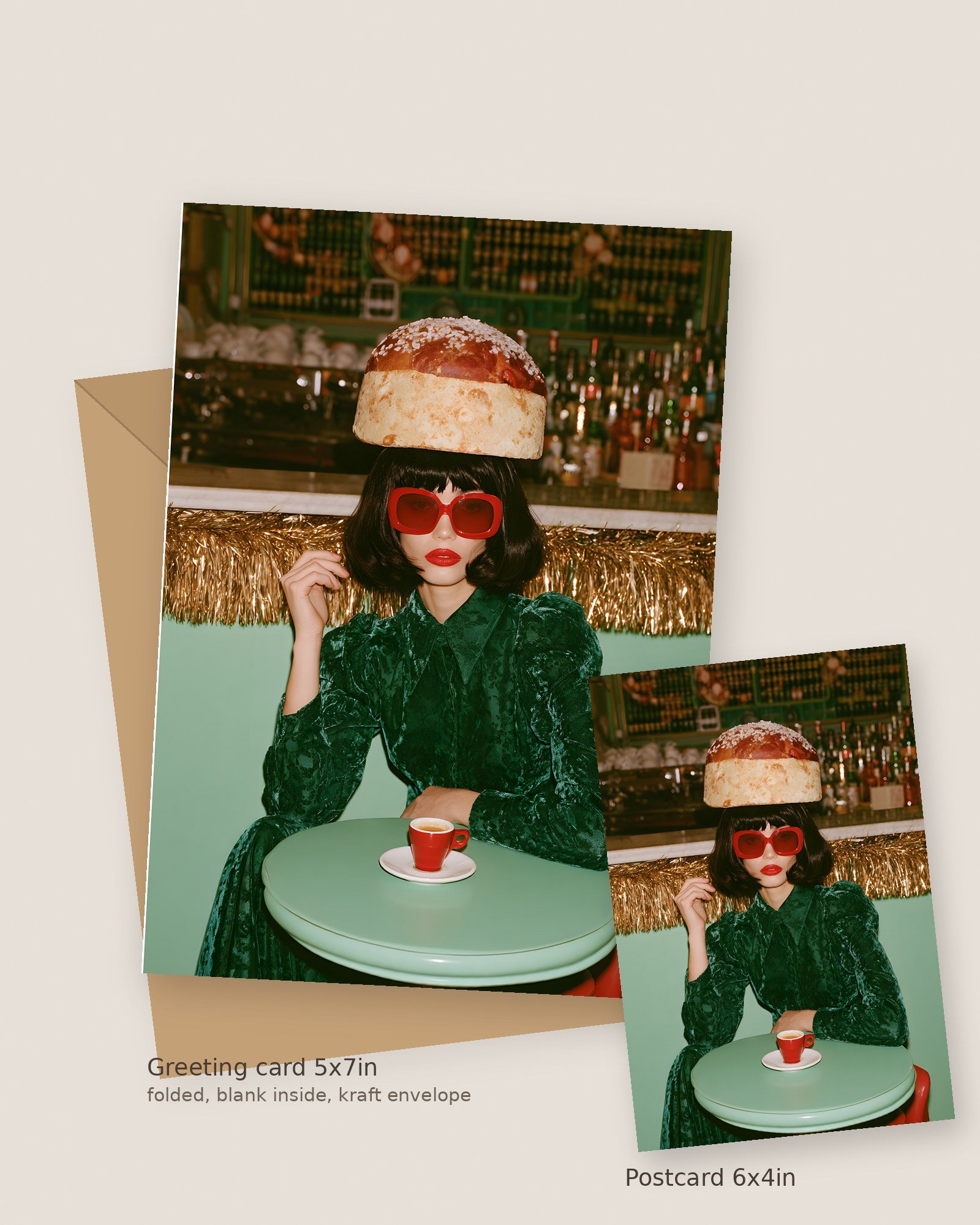 Panettone Greeting Card & Postcard